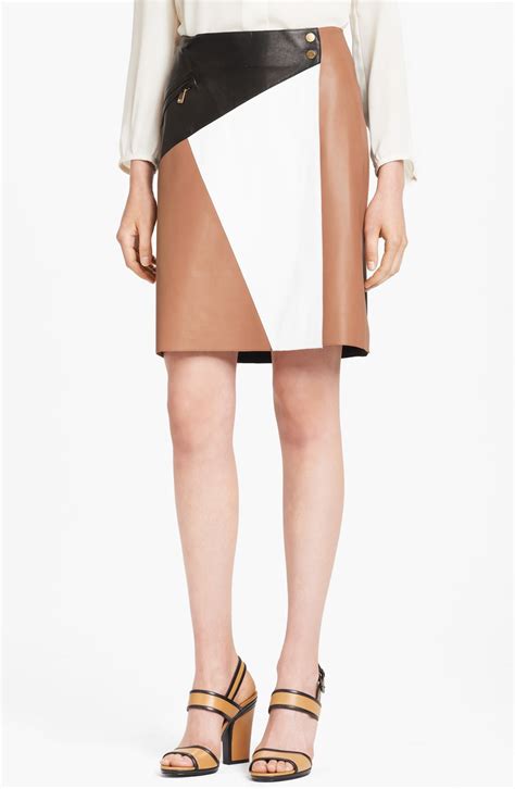 michael kors leather skirt.